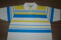 Camisa Lacoste Polo Lisa Azul/Amarela