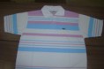 Camisa Lacoste Polo Lisa Azul/Rosa
